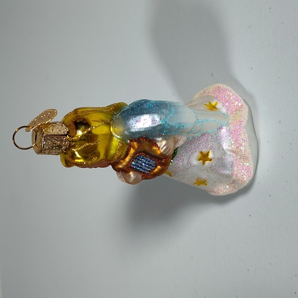 Old World Christmas angel with lyre glass Christmas tree ornament - Picture 3 of 7